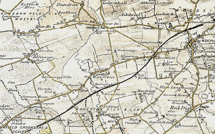 Old map of Waverton in 1901-1904