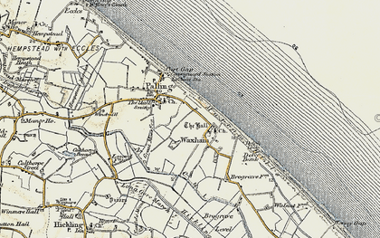 Old map of Waxham in 1901-1902