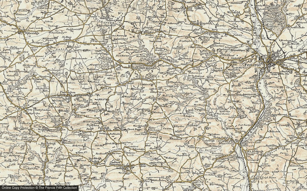 Old Map of Way Village, 1899-1900 in 1899-1900