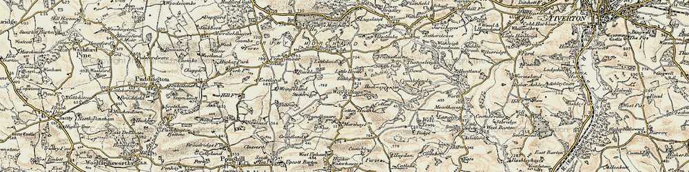Old map of Westway in 1899-1900