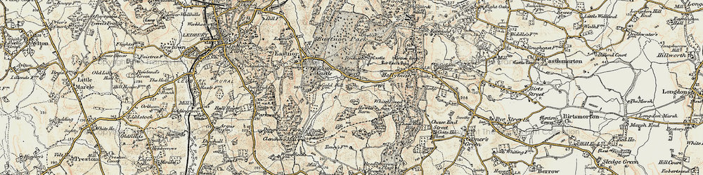 Old map of Wayend Street in 1899-1901