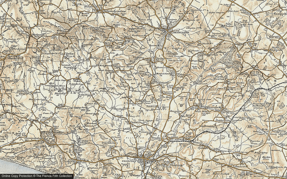 Old Map of Waytown, 1898-1899 in 1898-1899