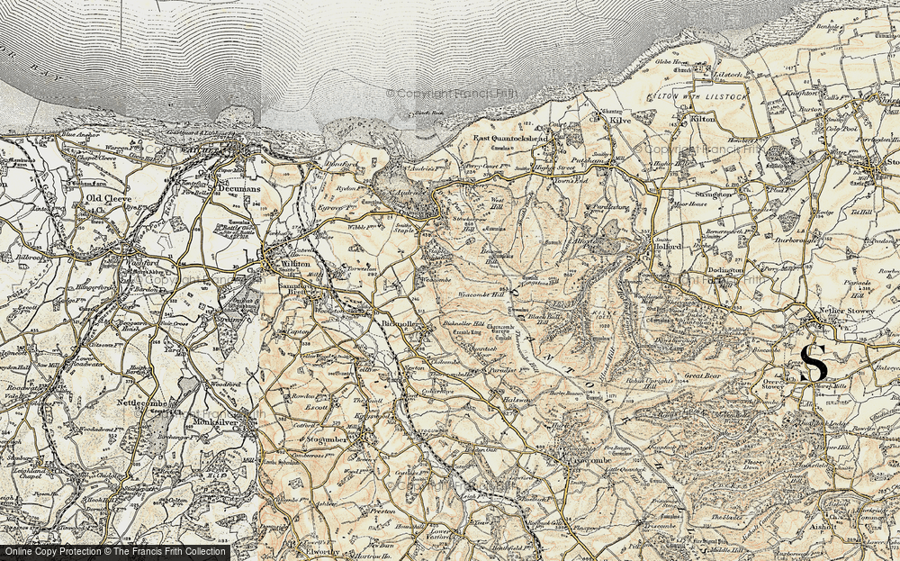 Old Map of Weacombe, 1898-1900 in 1898-1900