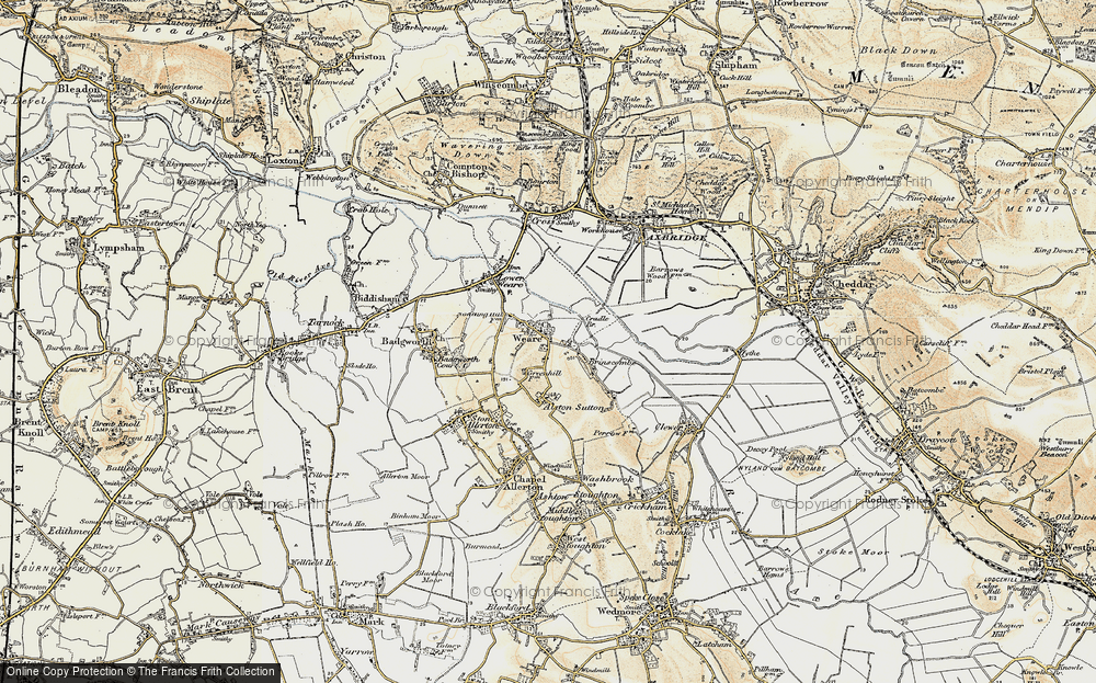 Old Map of Weare, 1899-1900 in 1899-1900