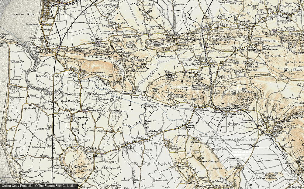 Old Map of Webbington, 1899-1900 in 1899-1900