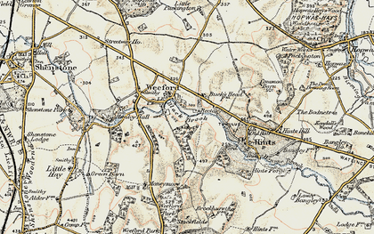 Old map of Packington Moor in 1901-1902