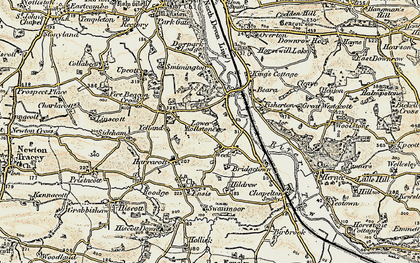 Old map of Yelland in 1900
