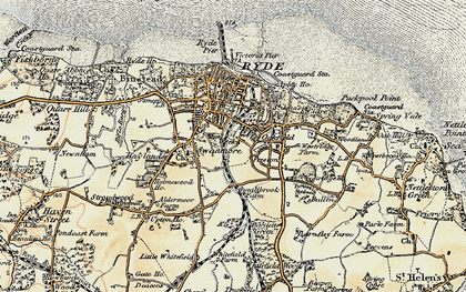 Old map of Weeks in 1899