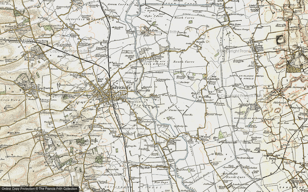Old Map of Weel, 1903-1908 in 1903-1908