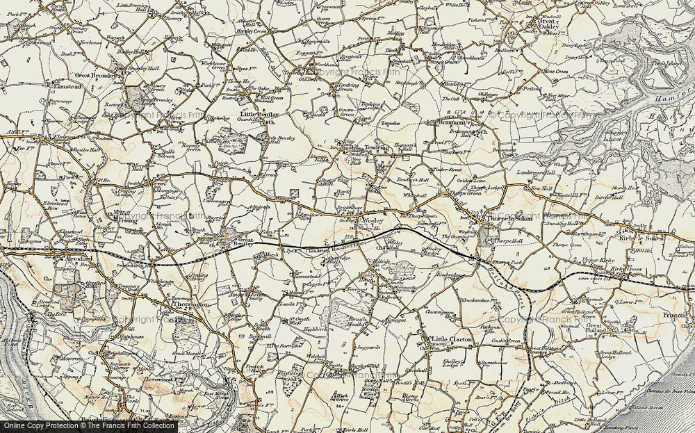 Old Map of Weeley, 0-1899 in 0-1899