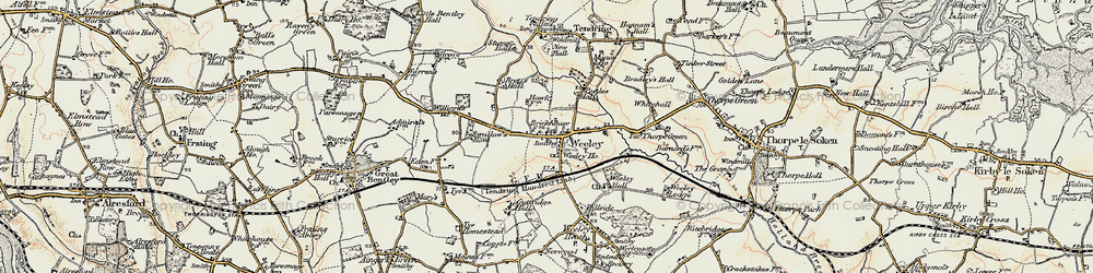 Old map of Weeley in 0-1899