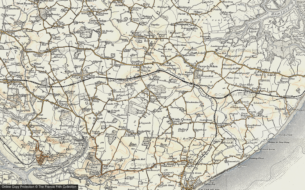 Old Map of Weeley Heath, 0-1899 in 0-1899