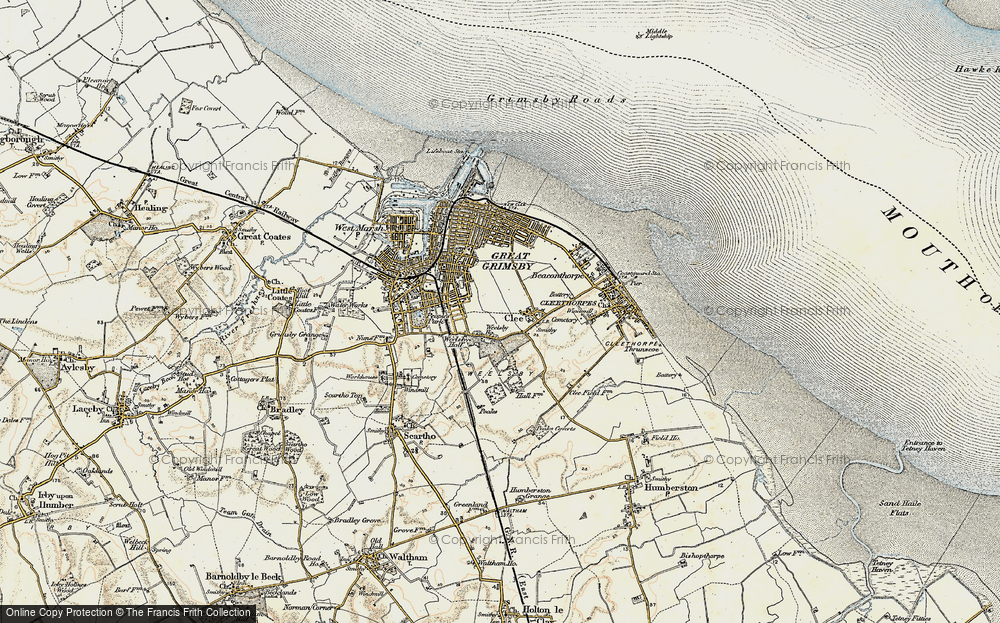 Old Map of Weelsby, 1903-1908 in 1903-1908