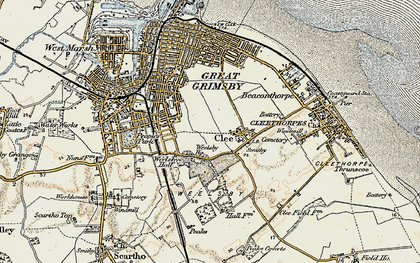 Old map of Weelsby in 1903-1908