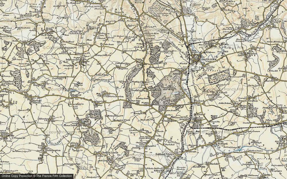 Old Map of Weethley, 1899-1902 in 1899-1902