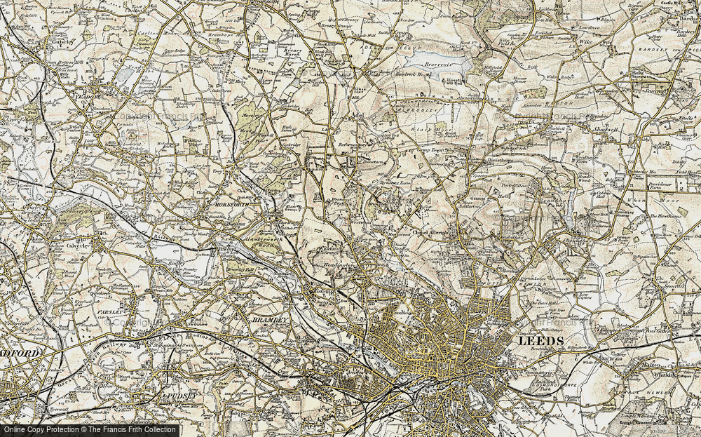 Old Map of Weetwood, 1903-1904 in 1903-1904