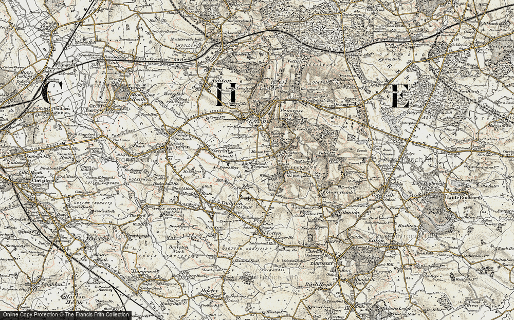 Old Map of Weetwood Common, 1902-1903 in 1902-1903
