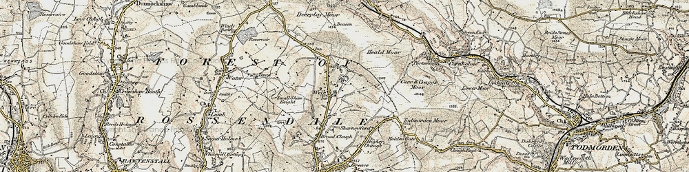 Old map of Weir in 1903