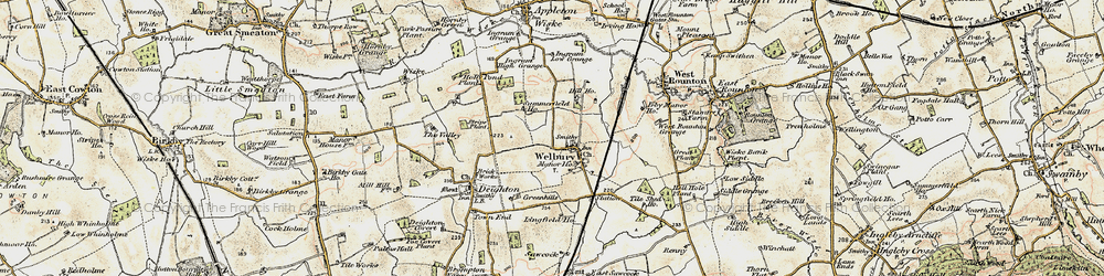 Old map of Welbury in 1903-1904