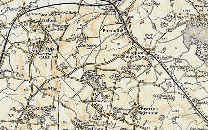 Old map of Welham in 1899