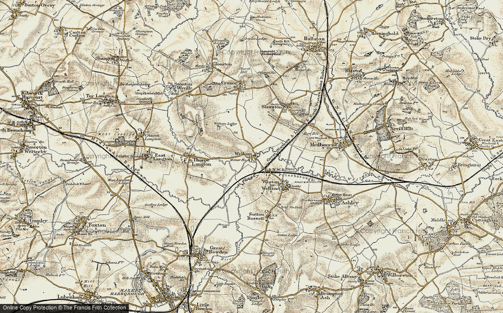 Old Map of Welham, 1901-1902 in 1901-1902
