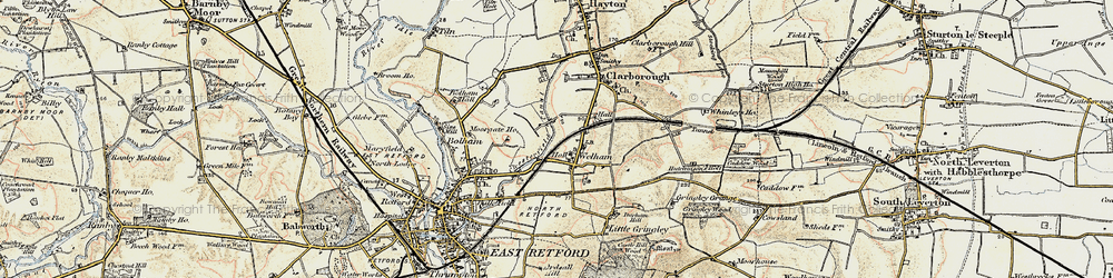 Old map of Welham in 1902-1903