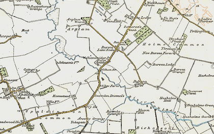 Old map of Welham Bridge in 1903