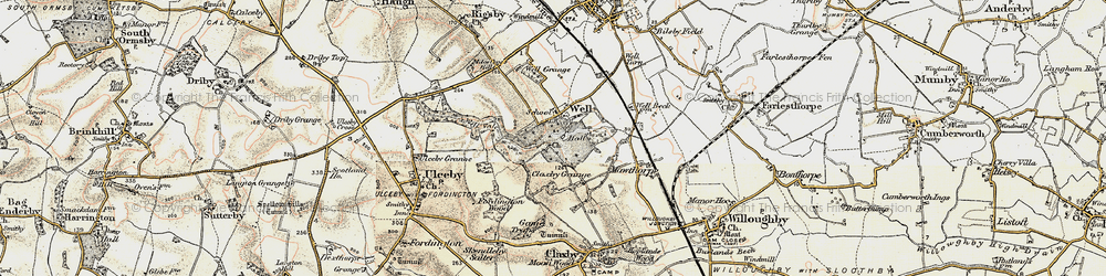 Old map of Well in 1902-1903