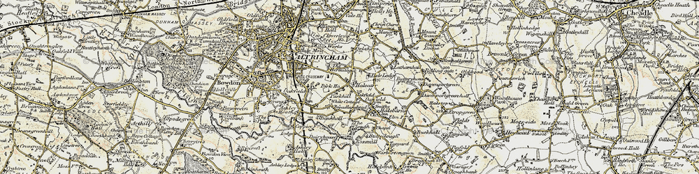 Old map of Well Green in 1903