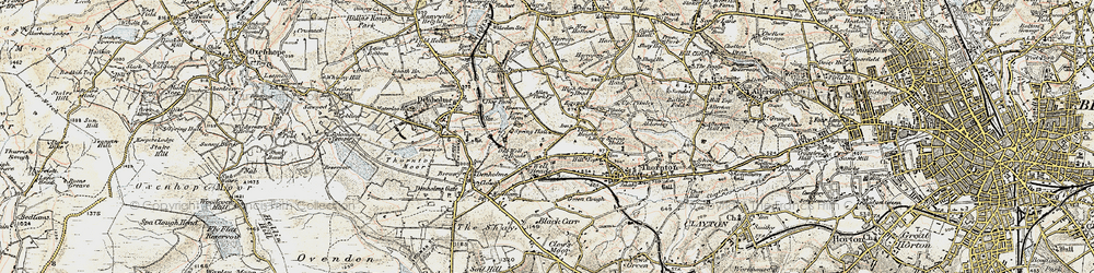 Old map of Well Heads in 1903
