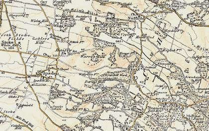 Old map of Well Place in 1897-1900