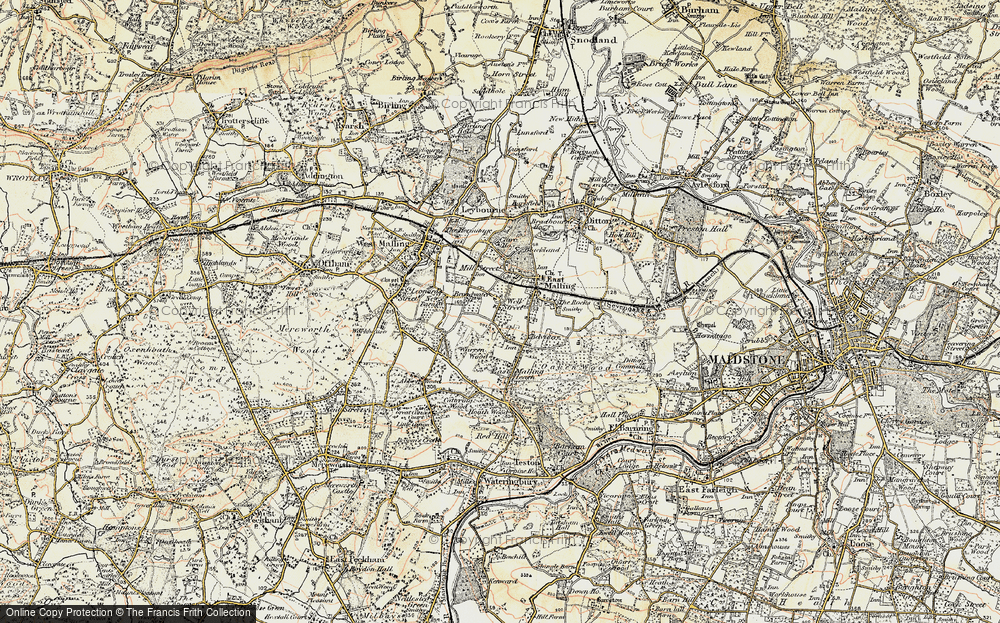 Old Map of Well Street, 1897-1898 in 1897-1898