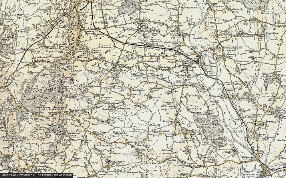 Old Map of Welland Stone, 1899-1901 in 1899-1901