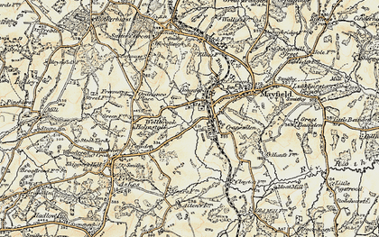 Old map of Wellbrook in 1898