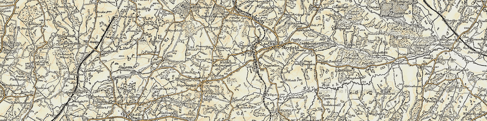 Old map of Wellbrook in 1898