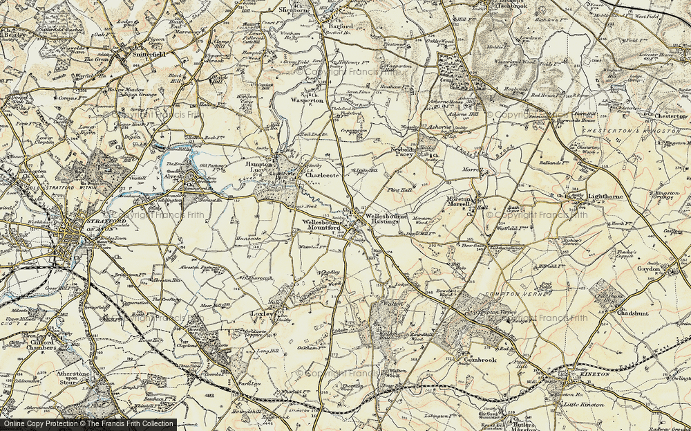 Old Map of Wellesbourne, 1899-1902 in 1899-1902
