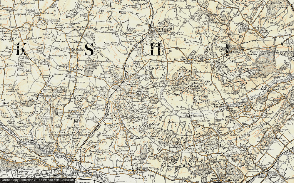 Old Map of Wellhouse, 1897-1900 in 1897-1900