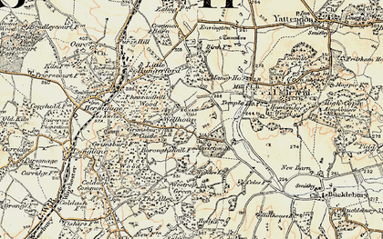 Old map of Wellhouse in 1897-1900