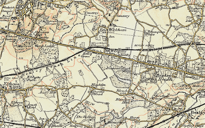 Old map of Welling in 1897-1902