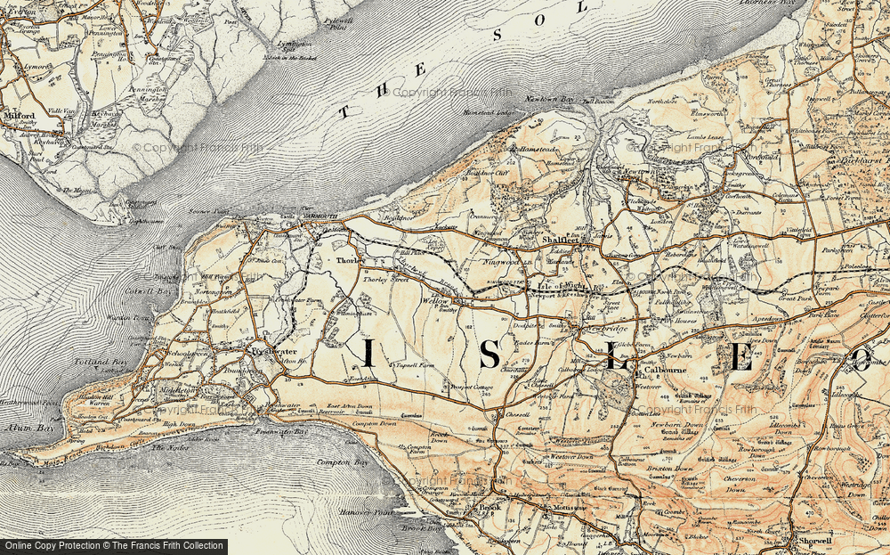 Old Map of Wellow, 1899-1909 in 1899-1909