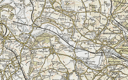 Old map of Wellroyd in 1903-1904
