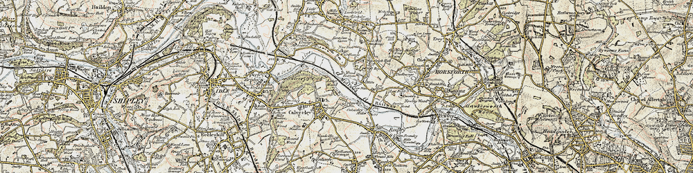 Old map of Wellroyd in 1903-1904