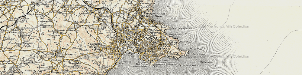 Old map of Wellswood in 1899