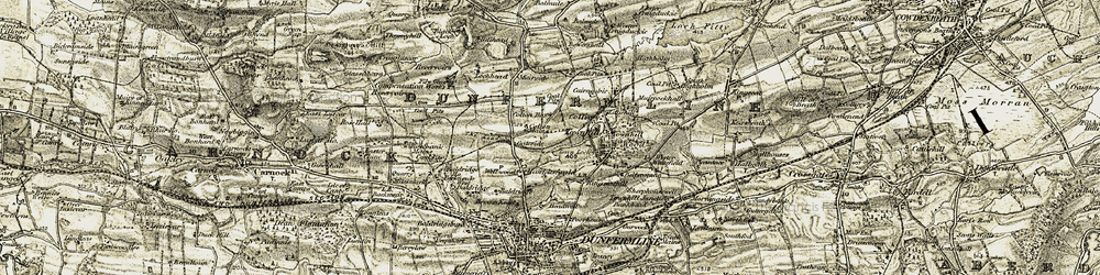 Old map of Wellwood in 1904-1906