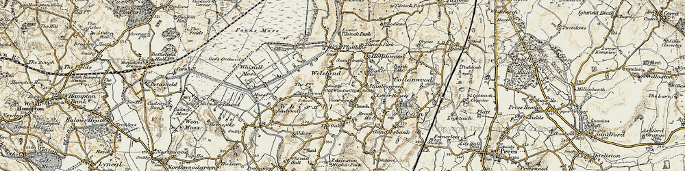 Old map of Welsh End in 1902