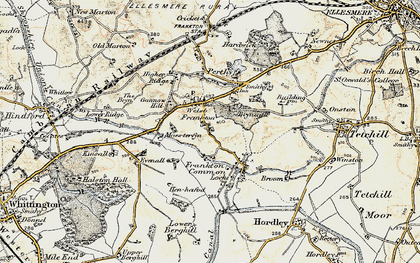Old map of Brynallt in 1902