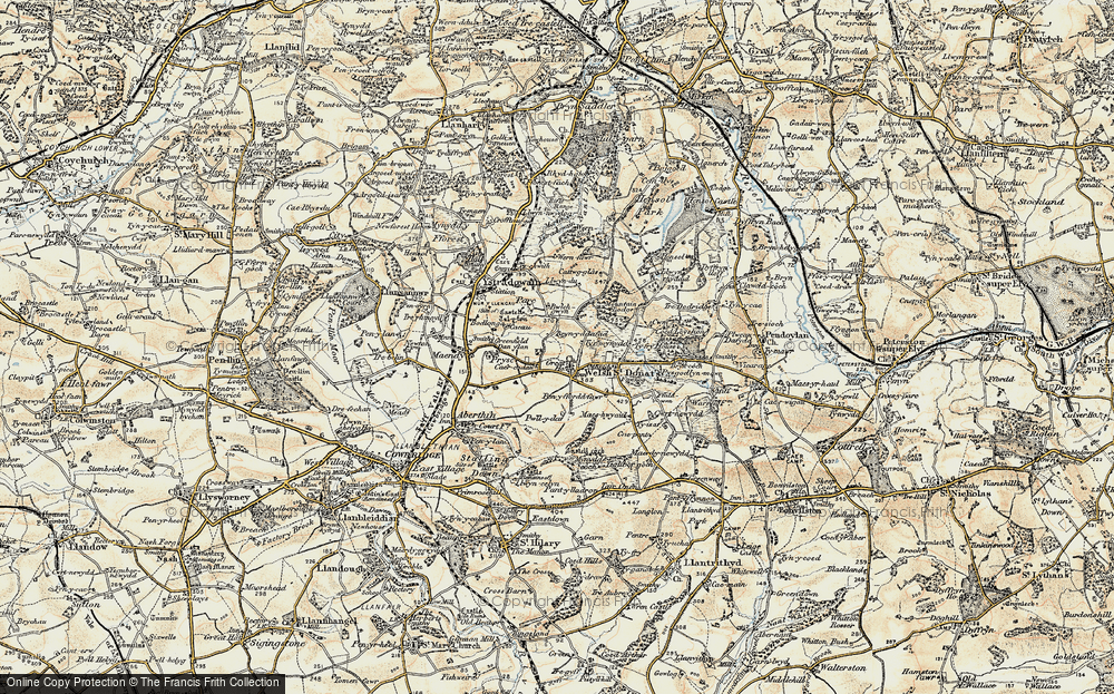 Old Map of Welsh St Donats, 1899-1900 in 1899-1900