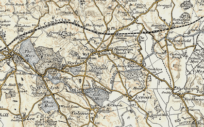 Old map of Welshampton in 1902