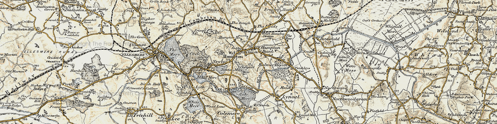 Old map of Welshampton in 1902