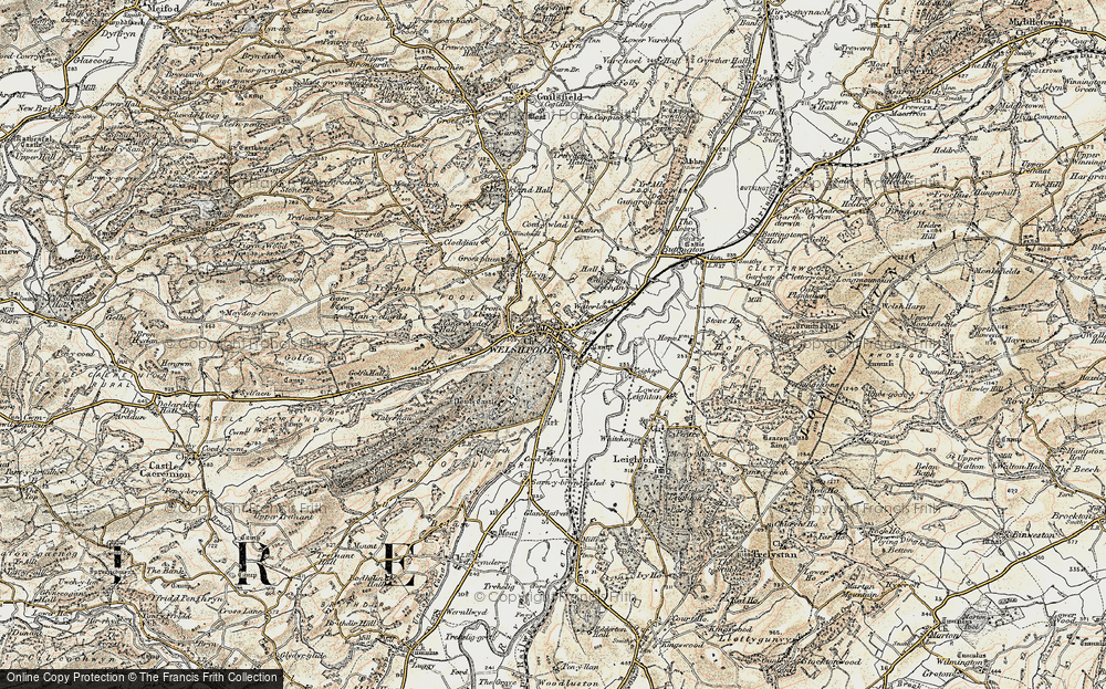Old Map of Welshpool, 1902-1903 in 1902-1903